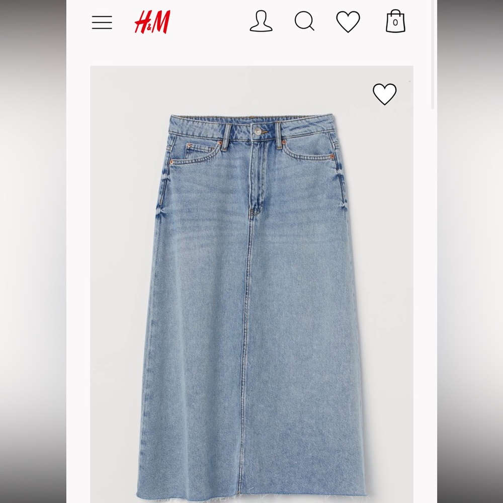 H&M denim skirt